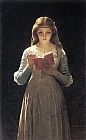 Young Maiden Reading a Book by Pierre-Auguste Cot
